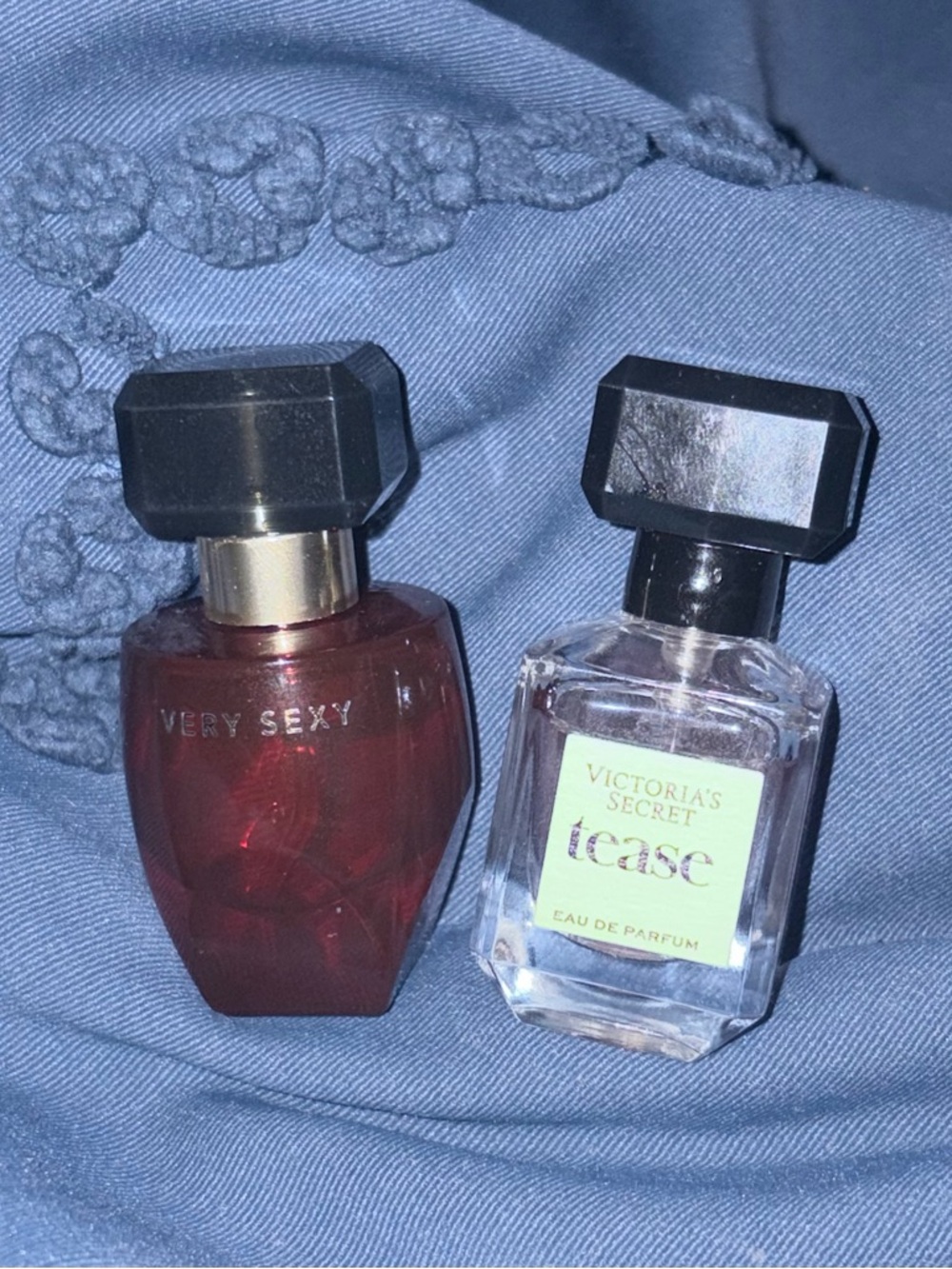 Victoria’s Secret Very Sexy & Tease travel-size minis.